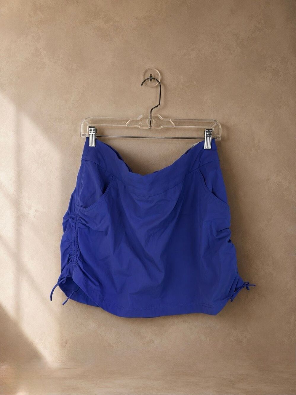 Columbia Purple Ruched Drawstring Skort Sz XL Tennis Pickleball